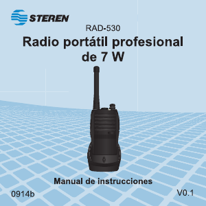 Manual de uso Steren RAD-530 Walkie talkie