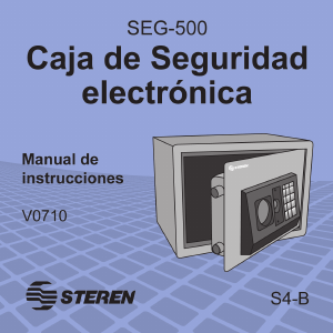 Manual de uso Steren SEG-500 Caja fuerte