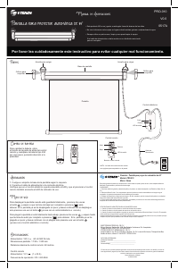 Manual de uso Steren PRO-010 Pantalla proyector