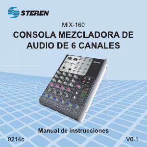Manual Steren MIX-160 Mixing Console