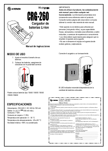 Manual de uso Steren CRG-260 Cargador de batería