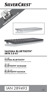 Manual SilverCrest SBTB 3.0 A1 Keyboard