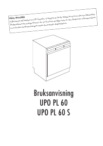Bruksanvisning UPO PL 60 Diskmaskin