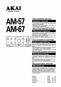 Manual Akai AM-57 Amplifier