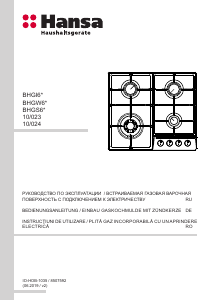 Manual Hansa BHGW650103 Plită
