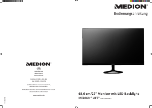 Bedienungsanleitung Medion Akoya P57581 (MD 20581) LED monitor