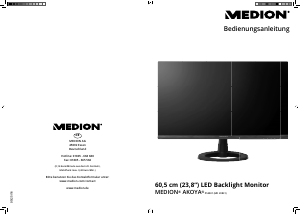 Bedienungsanleitung Medion Akoya P55831 (MD 20831) LED monitor