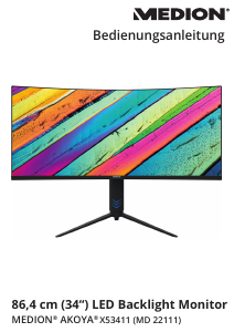 Bedienungsanleitung Medion Akoya X53411 (MD 22111) LED monitor