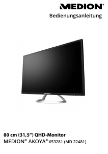 Bedienungsanleitung Medion Erazer X53281 (MD 22481) LED monitor