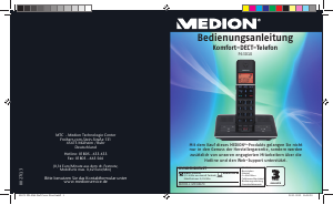 Bedienungsanleitung Medion LIFE P63010 (MD 83670) Schnurlose telefon