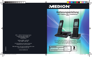 Bedienungsanleitung Medion LIFE P63021 (MD 83993) Schnurlose telefon