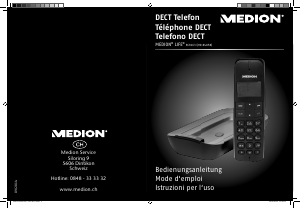 Mode d’emploi Medion LIFE E63063 (MD 84058) Téléphone sans fil