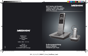 Bedienungsanleitung Medion LIFE X63003 (MD 83001) Schnurlose telefon