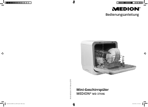 Bedienungsanleitung Medion MD 37446 Geschirrspüler