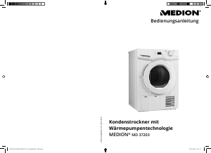 Bedienungsanleitung Medion MD 37203 Trockner