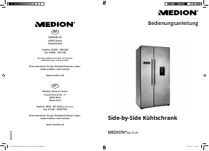 Bedienungsanleitung Medion MD 37129 Kühl-gefrierkombination