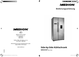 Bedienungsanleitung Medion MD 37250 Kühl-gefrierkombination