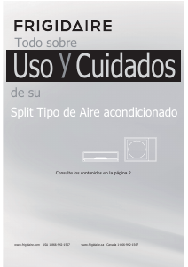 Manual de uso Frigidaire FFHP242ZQ2 Aire acondicionado