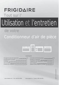 Mode d’emploi Frigidaire FFRE153WA1 Climatiseur