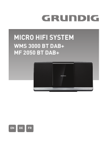 Bedienungsanleitung Grundig WMS 3000 BT DAB+ Stereoanlage