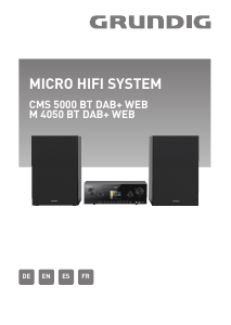 Bedienungsanleitung Grundig CMS 5000 BT DAB+ WEB Stereoanlage