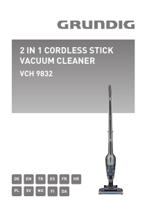 Manual Grundig VCH 9832 Vacuum Cleaner