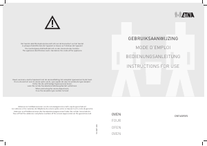 Bedienungsanleitung ETNA OM165ZT Backofen