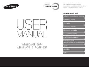 Manual de uso Samsung WB152F Cámara digital