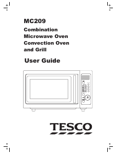 Manual Tesco MC209 Microwave