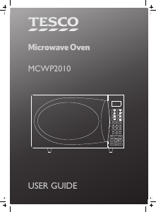 Manual Tesco MCWP2010 Microwave