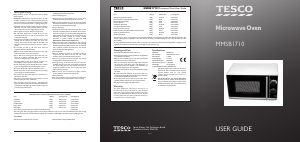 Manual Tesco MMSB1710 Microwave