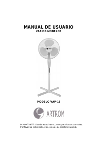 Manual de uso Artrom VAP-16 Ventilador