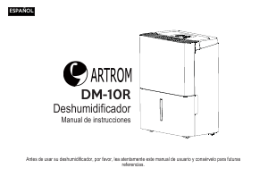 Handleiding Artrom DM-10R Luchtontvochtiger