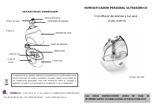 Manual de uso Artrom HU-2760 Humetín Humidificador