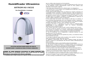 Manual de uso Artrom HU-INCUS Humidificador