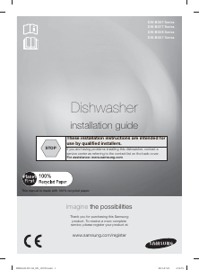 Manual Samsung DW-BG970B Dishwasher