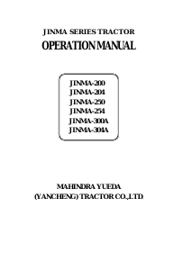 Manual Mahindra Yueda Jinma 250 Tractor
