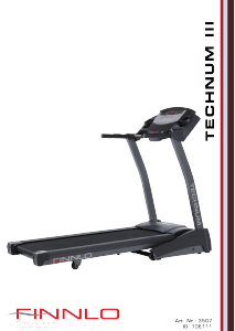 Manual Finnlo 3507 Technum III Treadmill