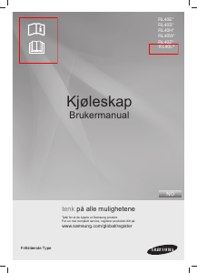 Bruksanvisning Samsung RL40EGVG Kjøle-fryseskap