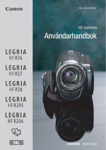 Bruksanvisning Canon LEGRIA HF R26 Videokamera