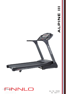 Manual Finnlo 3508 Alpine III Treadmill