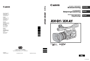 Bruksanvisning Canon XH G1 Videokamera