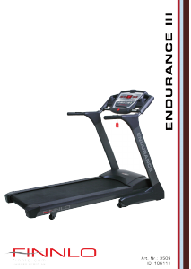 Manual Finnlo 3509 Endurance III Treadmill