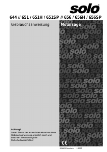 Bedienungsanleitung Solo 644 Kettensäge