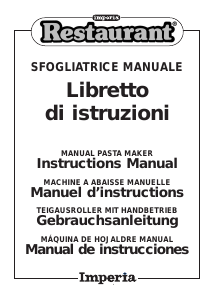 Manuale Imperia Restaurant Macchina per pasta