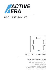 Manual de uso Active Era BS-02 Báscula