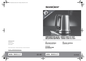 Manual SilverCrest SWKD 2200 A1 KAT Jarro eléctrico