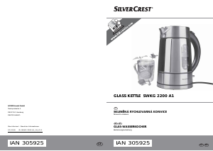 Bedienungsanleitung SilverCrest SWKG 2200 A1 Wasserkocher
