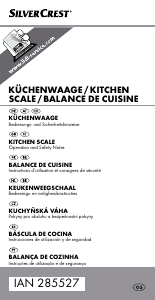 Mode d’emploi SilverCrest IAN 285527 Balance de cuisine