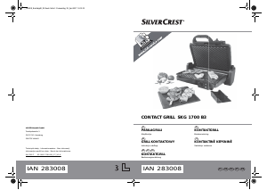 Bruksanvisning SilverCrest IAN 283008 Smörgåsgrill